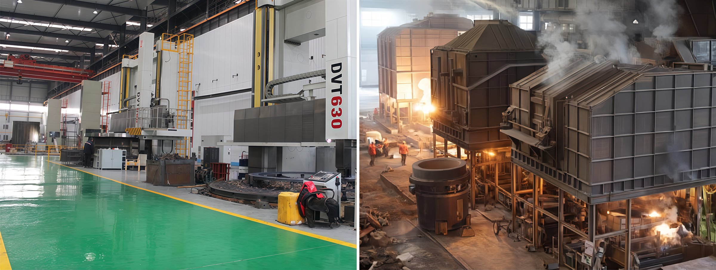 Industrial mining equipment workshop