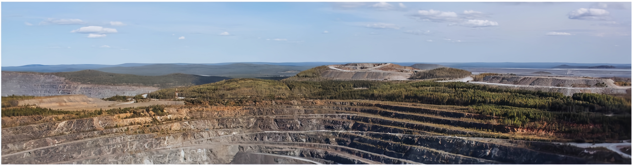 Industrial mining project site